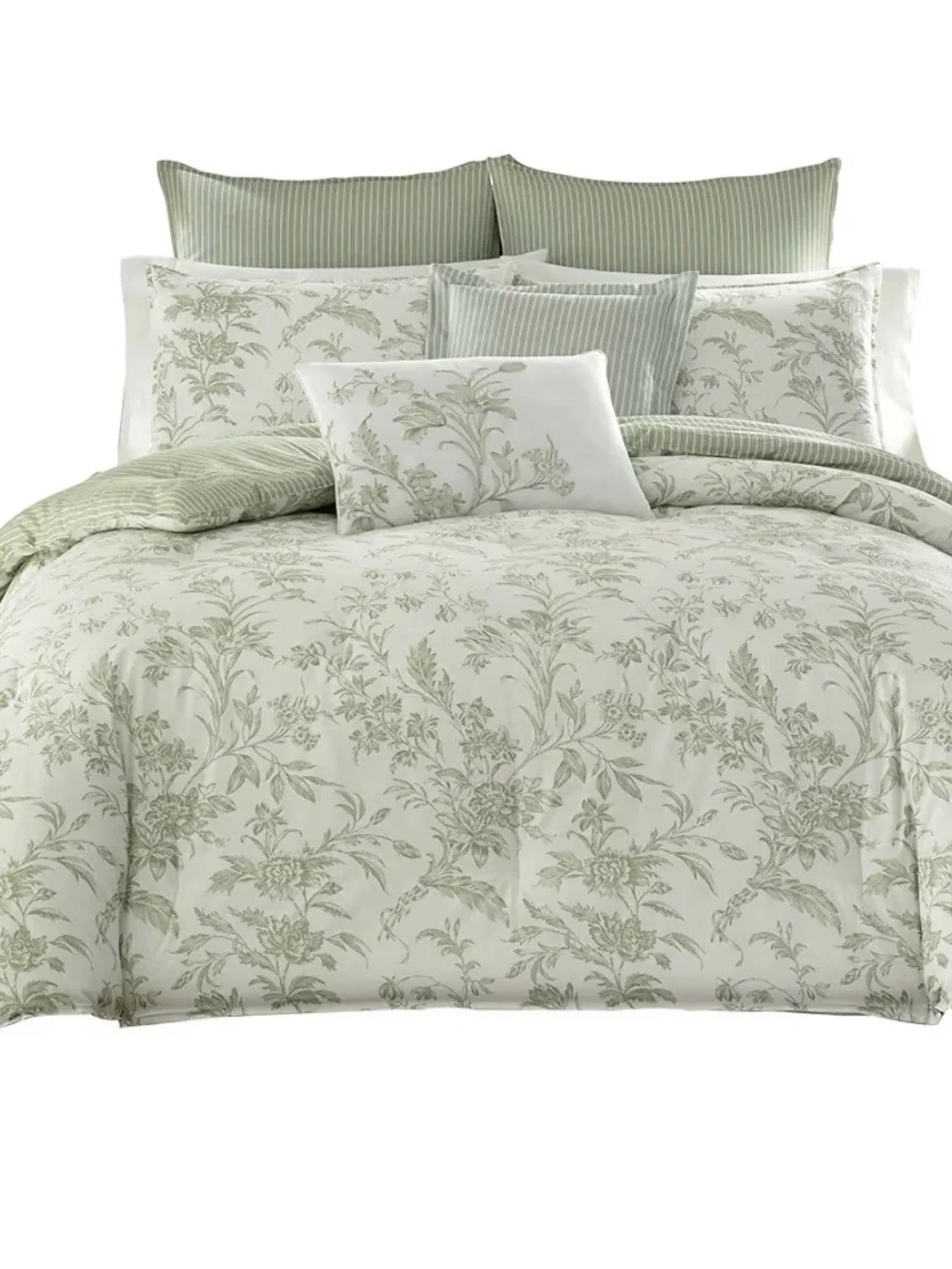 Laura Ashley Queen Size Comforter Set (Natalie Sage)